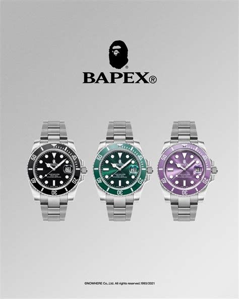 bape rolex watch price|bapex rose gold.